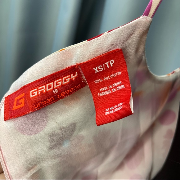 Groggy - Floral tie back dress in shades of pink - Picture 4 of 4